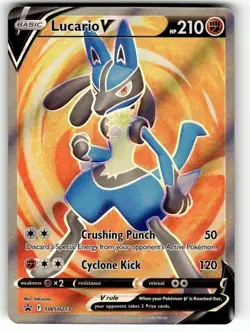Pokemon TCG SWSH: Sword & Shield Promo Cards #SWSH213 Lucario V NM - Image 1