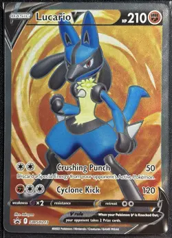 Lucario V SWSH213 - Pokemon TCG Black Star Promo Ultra Rare Holo 2022 - NM Card - Image 1