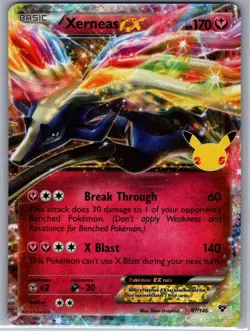 Xerneas EX 97/146 Celebrations: Classic Collection - Pokemon Card - NM - Image 1