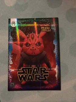 Darth Maul (Pikachu) #86 - Galaxy Holo - Electric Pikachu Cosplay - Pokemon - Image 1