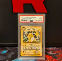 Pokemon Lt. Surge's Raichu Challenge from the Darkness Holo PSA 9 Japanese - Image 1