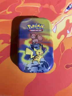 Pokemon Kanto Power mini tin (Pikachu & Vulpix) - Coin Included - Empty - Image 1