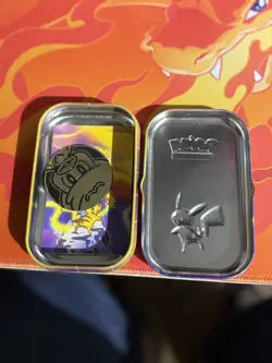 Pokemon Kanto Power mini tin (Pikachu & Vulpix) - Coin Included - Empty - Image 2