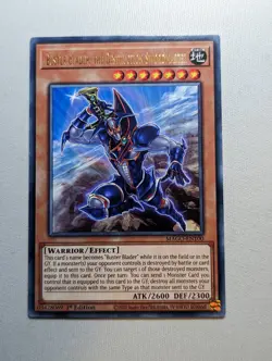 Buster Blader The Destruction Swordmaster MAGO-EN100 Gold Rare 1st Ed YuGiOh VLP - Image 1