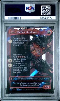 2025 MTG FINAL FANTASY CLIVE, IFRIT'S DOMINANT/IFRIT, WARDEN OF INFERNO PSA 10 - Image 2
