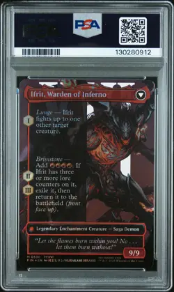 2025 MTG FINAL FANTASY CLIVE IFRIT'S DOMINANT/IFRIT WARDEN OF INFERNO PSA 10 - Image 2