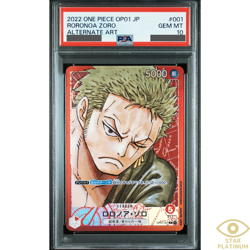 PSA 10 Roronoa Zoro L Parallel OP01-001 Japanese ONE PIECE Romance Dawn - Image 1