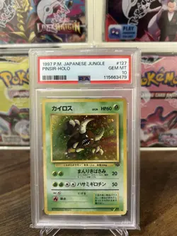 Pinsir Jungle Japanese Holo #127 PSA 10 Gem Mint Pokemon - Image 1