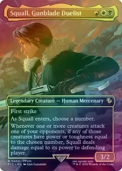 Squall, Gunblade Duelist (Borderless) FIC #453 - MTG Final Fantasy Foil - Image 1