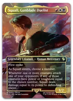 Squall, Gunblade Duelist (Borderless) #453 (Foil) NM Final Fantasy FIC Magic MTG - Image 1