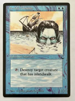 Merfolk Assassin The Dark Non-Foil MTG LP - Image 1