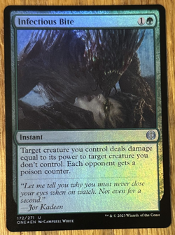 MTG Phyrexia: All Will Be One, Infectious Bite - Foil - Image 1