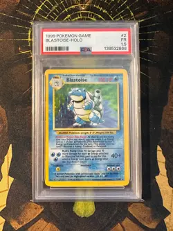 Pokemon Blastoise 2/102 Base Set Holo Vintage PSA 1.5 - Image 1