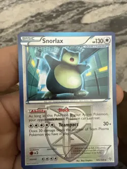 POKEMON Snorlax 101/135 B&W Plasma Storm - NM - Image 1
