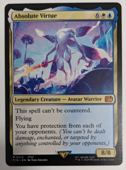 Absolute Virtue (0212) Final Fantasy FIN, Magic MtG, Regular Mythic - NM! - Image 1