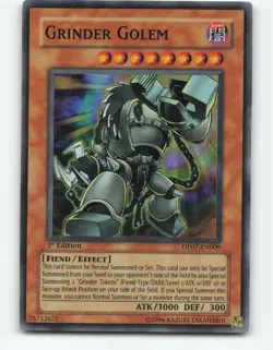Grinder Golem DP07-EN009 - Jesse Anderson - 1st Edition FOIL LP - Image 1