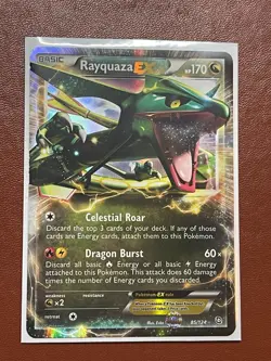 Rayquaza EX - Dragons Exalted 85/124 - Holo Ultra Rare Pokemon Card - M/NM - Image 1