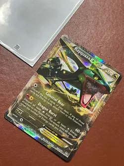 Rayquaza EX - Dragons Exalted 85/124 - Holo Ultra Rare Pokemon Card - M/NM - Image 2