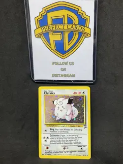 POKEMON BASE SET 2 CLEFAIRY HOLO 6/130 LP+ - Image 1