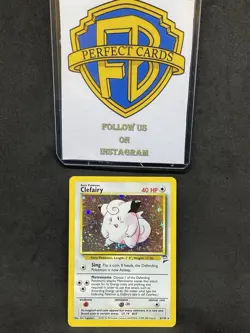 POKEMON BASE SET 2 CLEFAIRY HOLO 6/130 LP- - Image 1