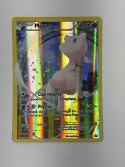 Pokemon TCG Mew XY110 Black Star Promo Mythical Collection Full Art Holo LP - Image 1