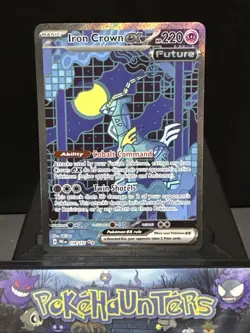 Pokemon Card Iron Crown Ex 158/131 Prismatic Evolutions Illustration Near Mint - Image 1
