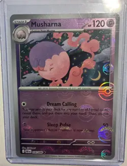 Pokemon Musharna English Pokeball Holo Pokemon Card TCG NM Condition 36/86 - Image 1
