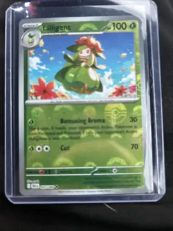 Pokemon Liligant English Pokeball Holo Pokemon Card TCG Near Mint Condition 7/86 - Image 1