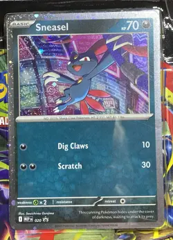 Pokemon Mega Evolution: Phantasmal Flames 3-Pack Blister - SNEASEL Foil Card - Image 3