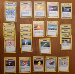 Lot of 26 Vintage 1999 Pokemon TCG Base Set Trainer Cards LP - Image 1