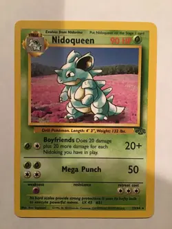 Nidoqueen 23/64 Jungle Pokemon Card NM Rare Non-Holo - Image 1