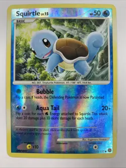 Squirtle 112/132 - Secret Wonders Reverse Holo Rare Pokemon Card - Image 1