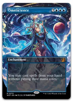 Omniscience (Anime Borderless) #70 (NM) Wilds of Eldraine WOT Magic MTG - Image 1