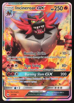 Incineroar GX 27/149 Pokemon Sun and Moon Base Set - Image 1