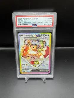 2025 POKEMON SVP EN-SV BLACK STAR PROMO #174 EEVEE EX PSA 10 - Image 1