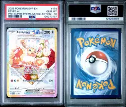 2025 POKEMON SVP EN-SV BLACK STAR PROMO #174 EEVEE EX PSA 10 - Image 5