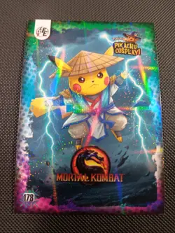 Mortal Kombat (Pikachu) #178 - Galaxy Holo - Electric Pikachu Cosplay - Pokemon - Image 1