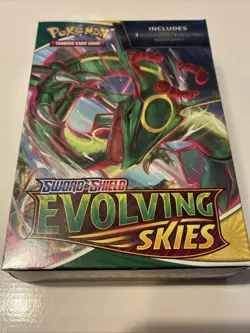 Pokemon TCG Sword & Shield Evolving Skies Hanger pack Box (3 Booster Packs) 820650851551 - Image 1