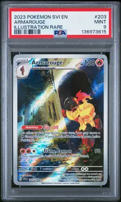 Tcg 2023 Pokemon Svi En-Scarlet & Violet #203 Armarouge PSA 9 - Image 1