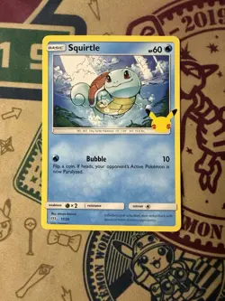 Pokemon Squirtle 17/25 Anniversary Mcdonalds 25th Promo 2021 - Image 3