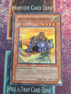 Yu-Gi-Oh! Freed the Brave Warrior IOC-014 Super Rare Unlimited Near Mint - Image 1