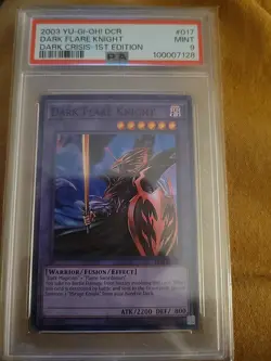 2003 YU-GI-OH! DCR-DARK CRISIS #017 DARK FLARE Kni CRISIS PSA 9 PSA error - Image 2