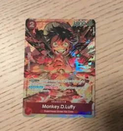 Monkey D. Luffy -One Piece OP01-024 - AA SR Romance Dawn NM - Image 1