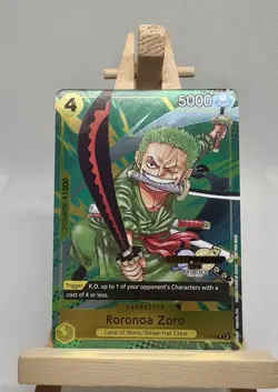 ONE PIECE Card Game - Roronoa Zoro P-042 Championship Promo English NM Rare - Image 1