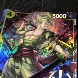 One Piece Card Game Roronoa Zoro P-042 China Joy 2025 Chinese Promo Sealed - Image 2