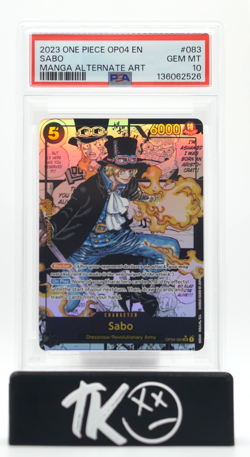 2023 One Piece Kingdoms of Intrigue OP04-083 Sabo Manga Alt Art PSA 10 Gem Mint - Image 1