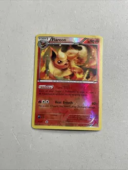 Pokemon TCG 2015 Trading Card -- Ancient Origins Flareon 13/98 Reverse Holo Foil - Image 1