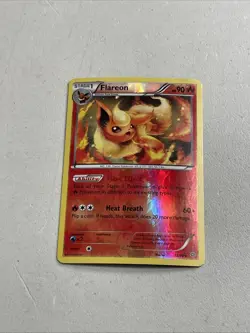 Pokemon TCG 2015 Trading Card -- Ancient Origins Flareon 13/98 Reverse Holo Foil - Image 2