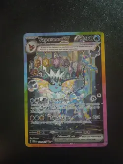 Pokemon TCG Vaporeon EX Prismatic Evolutions Full Art Card #149/131 - Image 1