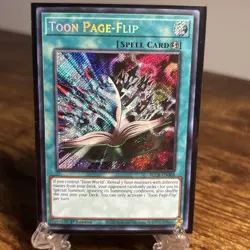 Yu-Gi-Oh! Toon Page-Flip BLCR-EN068 Secret Rare 1st NM - exact card pictured - Image 1